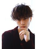 パーマ風カット束間/ツーブロックマッシュ/ハイライト[千歳船橋]