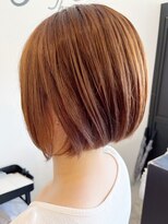 レポヘアー(Repos hair)&nbsp;20代30代大人可愛い前下がりストレート大人ボブハイライト
