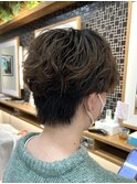 ツイストスパイラルパーマ/マッシュヘア/ハンサムショート