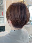 丸みショート/ふんわりショート/20代30代40代50代/白髪染め