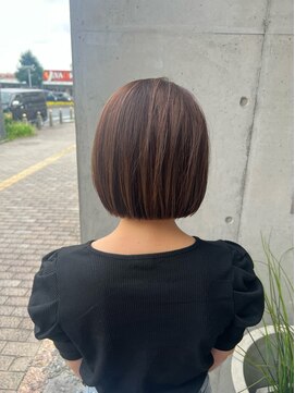 オーガニック ライフ 若葉 鶴ヶ島(organic+life) 綺麗め大人ボブ×ベージュハイライト