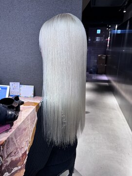 ペレ 栄店(PELE) デザインカラー/レイヤーカット/ウェットヘア/オリーブベージュ