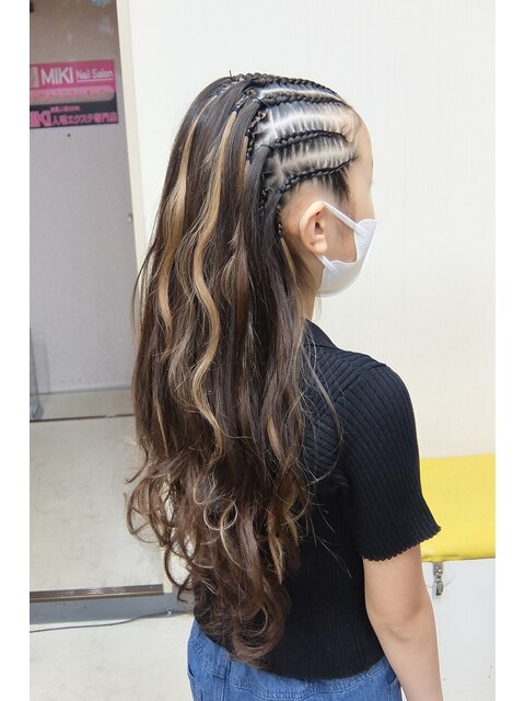 2025年春】どれが好み？ロング コーンロウのヘアスタイル・髪型・ヘア 