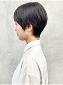 ＊/黒髪ショート丸みショート前髪ありマッシュショート30代40代3
