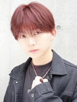 エイトメン 吉祥寺店(EIGHT MEN)&nbsp;シースルーマッシュウルフ　ワインレッド　ハンサムショート