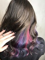 アレンヘアー 梅田店(ALLEN hair)&nbsp;インナーカラーアッシュバイオレットピンクベージュ