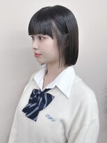 モリオ(morio)&nbsp;:モードボブ切りっぱなしボブストレートボブ重めボブ小顔ボブ