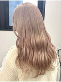 13500ブリーチ&ダブルカラー韓国レイヤーミルクティーベージュ