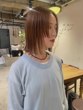 キャロルガーデンズ ボコカ 表参道(Carroll Gardens bococa) 【kacho】ブリーチ無しダブルカラー　ベージュカラー