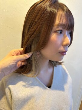 イタクラ 赤道店 (ITAKURA) くびれヘア／ベージュカラー／ダブルカラー／インナーカラー