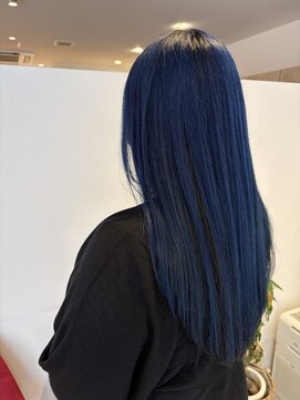 アズールサン 草加西口店(azule-sun) インナーカラー,ブルーネイビー,デザインカラー【草加】