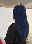 インナーカラー,ブルーネイビー,デザインカラー【草加】
