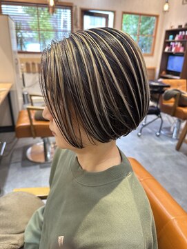 パルフェ(parfait) 切りっぱなしボブ/ストレートボブ/アンブレラカラー