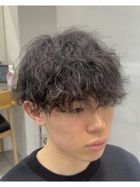 フィフス 渋谷(fifth)&nbsp;渋谷ルーズパーマシャドウパーマ波巻きパーマメンズミディアム
