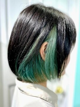マティーナ ヘアー 池袋(Matina hair) 【リーフグリーンインナー】池袋美容室