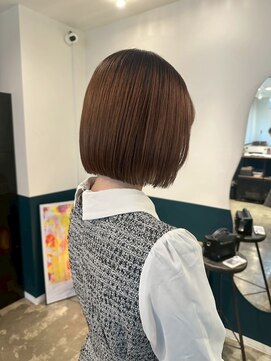 ヘアーブレイス(hair brace) 千葉駅/着物ヘア/大人ガーリー/ダークアッシュ/似合わせカット