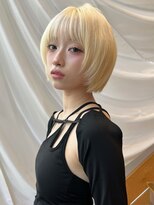 バイオレット 表参道店(Violet) レイヤーボブホワイトミルクティーベージュケアブリーチIB-56