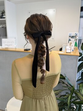 エンリッチヘア(enrich hair) ふんわりあみおろしヘア
