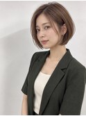 韓国風くびれボブ×顔周りレイヤー