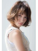【elfo】切りっぱなしボブからパーマでオシャレにアップデート