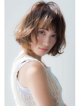 エルフォ(elfo) 【elfo】切りっぱなしボブからパーマでオシャレにアップデート