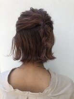 切りっぱなし外ハネボブ×エビフライアレンジ