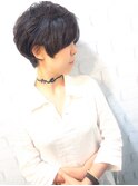 【morio池袋】大人可愛い小顔マッシュワンサイドショート