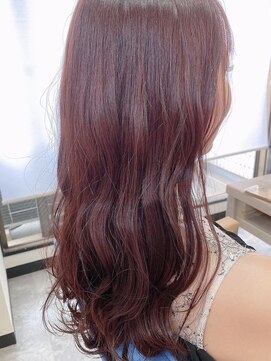 アクトハラジュク(ACT harajuku) 赤髪 レイヤースタイル 波ウェーブ