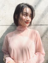 メーヴェ(Mowen) mowen×鎖骨ミディアム×ダークアッシュ×地毛風×艶髪