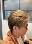 ブリーチオンカラーハイライト×ツーブロック