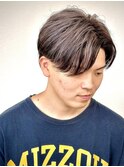 センターパート アウターカラー グレー系