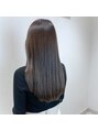 イースタイルコムズヘア 柳通り店(e-style com's hair) ブリーチなしでも透明感のある色へ!#髪質改善カラー#透明感