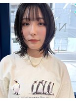 ノウル 中野(NoWL)&nbsp;ウルフボブレイヤーショート中野グレージュイルミナ4191