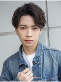 【メンズstyle】ベリーショートニュアンスパーマグレーベージュ