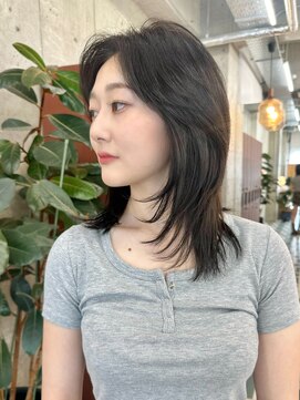 ノエ(noe) ミディアムレイヤー×オリーブブラウンC75