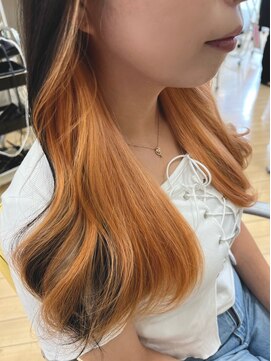 ハピネスヘアデザイン(Happiness) インナーカラー（ペールオレンジ）