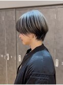 白髪ぼかしカラー/ショートヘアカット/30代40代50代ヘアスタイル