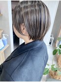 【デザインカラー】ハイライトカラー　ショートヘア
