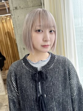 ラニヘアサロン(lani hair salon) ホワイトカラー/ブロンド/ボブ/ケアブリーチ/ハイトーン