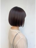 ナチュラルボブ前髪ありミニボブ◎20代30代40代50代ショートボブ