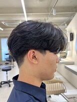 ニコ トウキョウ ヨコハマ(nico)&nbsp;メンズセンターパートウルフセンターパートニュアンスパーマ襟足