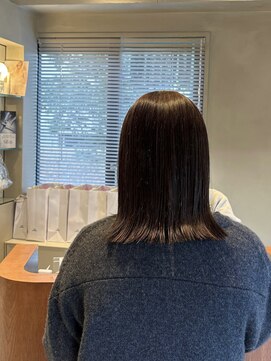 ペブル(pebble) ミディアム/外ハネミディアム/透明感/艶髪/髪質改善/明石/大久保