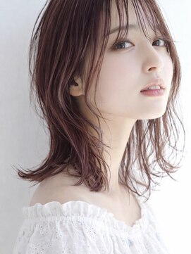 ムーン 仙台一番町店(OON) ミディアムレイヤー/ピンクベージュ/ピンクブラウン/仙台