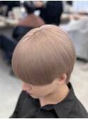ミルクティーベージュマッシュメンズハイトーンメンズブリーチ