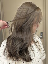 パークレーン アイス イヴェン(park lane ICI yeven) ブリーチなしダブルカラーヘーゼルベージュオリーブレイヤー夏