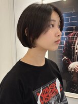 マカロニコースト(macaroni coast)&nbsp;ラフミニボブ  前髪なしボブ 前髪なし ミニボブ ショートボブ