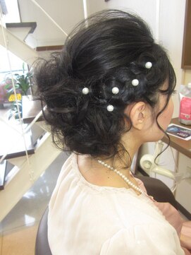 コアフィールフィス(COIFFURE fils) ほつれカール&編みこみ