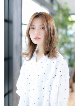 エヌアンドエー 草加店(N&A) 大人キレイ☆ルーズカール×鎖骨ミディアム