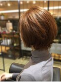 美シルエットボブ#白髪ぼかし#白髪染め#ハイライト#オージュア