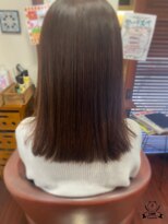 ヘアメイク ポコ ア ポコ(Hair make poco apoco)&nbsp;ミディアムロングレイヤーボブ［生駒市美容室］［40代50代60代］